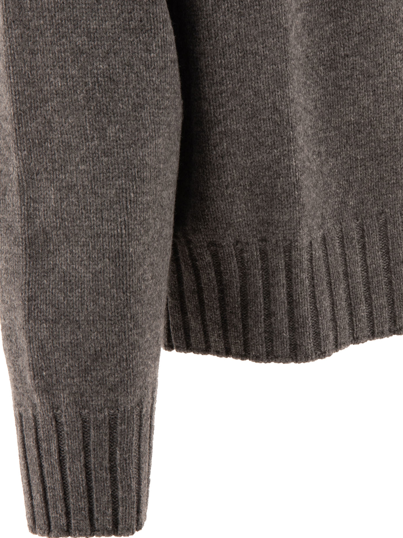 JIL SANDER Grey Turtleneck sweater